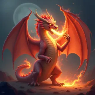 Fire breathing dragon